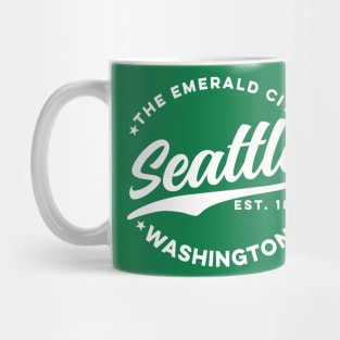 Vintage Seattle Emerald City Washington USA Mug